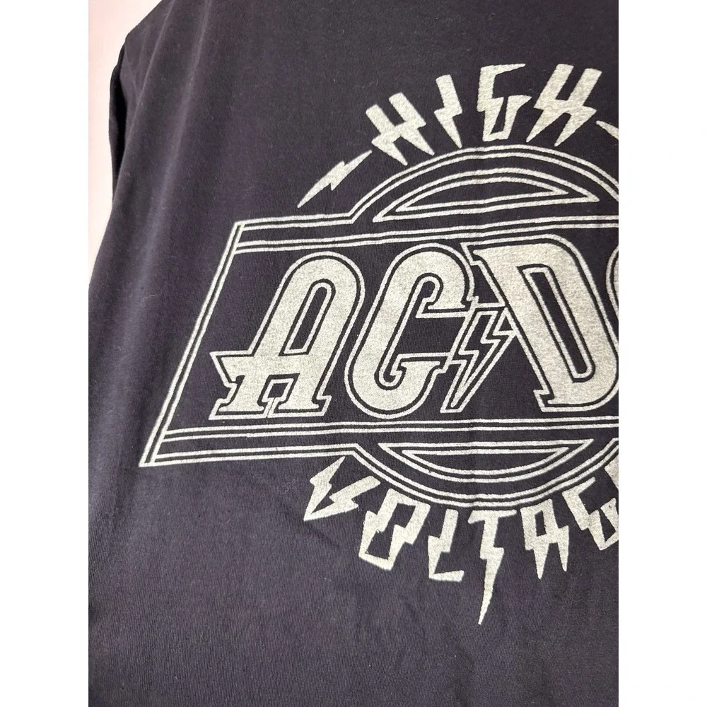 AC/DC ACDC High Voltage Band Tee 2003 Black Rock Shirt Size M